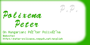 polixena peter business card
